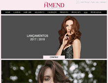 Tablet Screenshot of amend.com.br